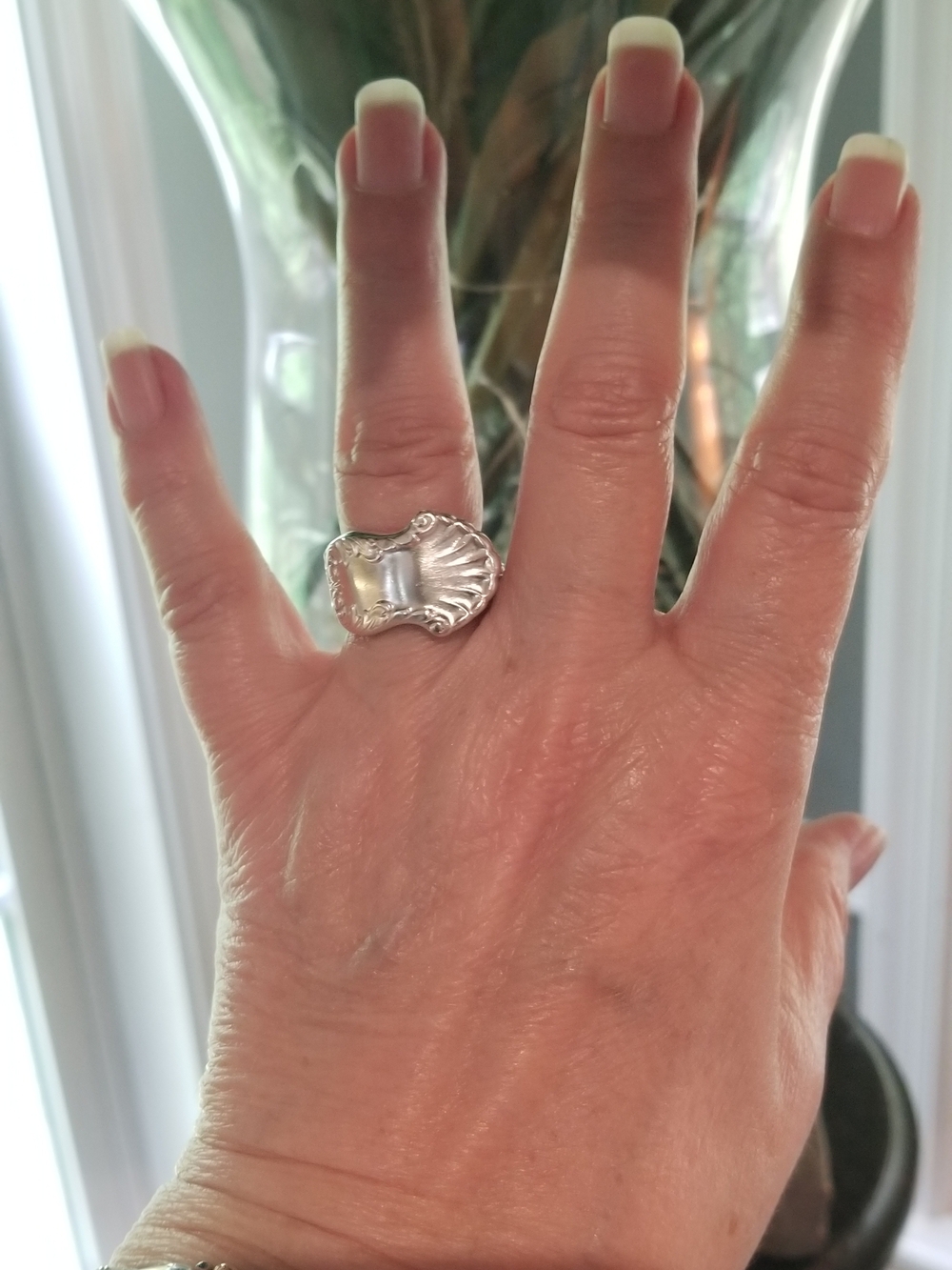 Spoon Ring Handcrafted From Vintage National Guildcraft "Concerto"Size 8